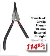 Tomi HawK Circlip Pliers 180mm External Straight FED.AKT3333
