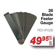 26 Blade Feeler Gauge FED.VFG26