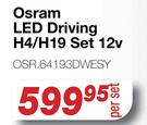 Osram LED Driving H4/H19 Set 12V OSR.64193DWESY-Per Set