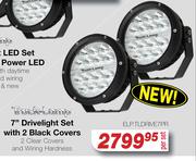 Truck Lamp 7" Deivelight Set With 2 Black Covers ELP.TLDRIVE7PR-Per Set