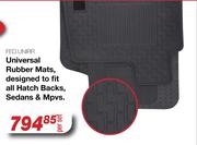 Auto Kraft Universal Rubber Mats,Designed To Fit All Hatch Backs,Sedans & Mpvs FED.UNIRR-Per Set
