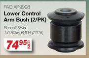 Lower Control Arm Bush (2/Pk) For Renault Kwid 1.0 50Kw B4DA (2015) PAO.AR9998