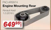Engine Mounting Rear For Renault Kwid 1.0 (2016-) PAO.AR9974
