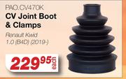 CV Joint Boot & Clamps For Renault Kwid 1.0 B4D (2019-) PAO.CV470K