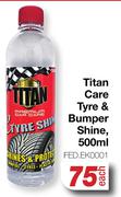 Titan Care Tyre & Bumper Shine FED.EK0001-500ml