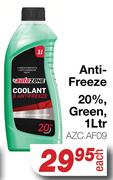 Auto Zone Anti-Freeze 20% Green AZC.AF09-1Ltr