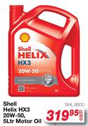 Shell Helix HX3 20W-50 Motor Oil SHL.8600-5Ltr