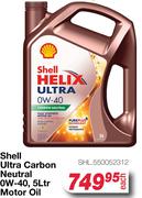 Shell Ultra Carbon Neutral 0W-40 Motor Oil SHL.550052312-5Ltr 