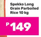 Spekko Long Grain Parboiled Rice-10Kg