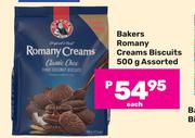 Bakers Romany Cream Biscuits Assorted-500g Each