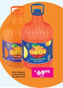Oros Squash Concentrate Assorted-5L Each
