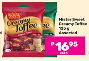 Mister Sweet Creamy Toffee Assorted-125g Each