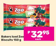 Bakers Iced Zoo Biscuits-150g Each