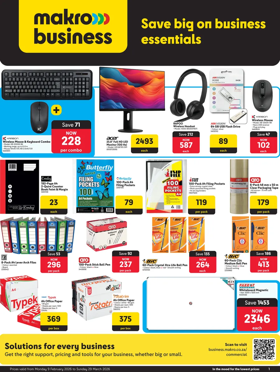 Makro Business : Save Big On Business Essentials (09 February - 29 March 2026)