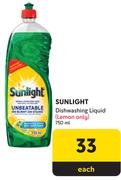 Sunlight Dishwashing Liquid-750ml