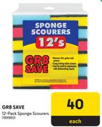 GR8 Save Sponge Scourers 189960-12 Pack