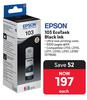 Epson 103 Ecotank Black Ink 377606