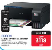 Epson L3252 3 In  Eco Tank Printer 850008256