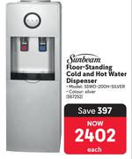 Sunbeam Floor Standing Cold & Hot Water Dispenser SSWD-200H-SILVER 367252