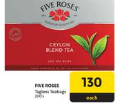 Five Roses Tagless Teabags-200's