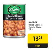 Rhodes Baked Beans In Tomato Sauce-410g