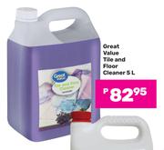 Great Value Tile & Floor Cleaner-5L