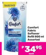Comfort Fabric Softener Refill Assorted-800ml
