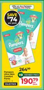 Pampers Ultra Skin Comfort Pants Sizes 3-6-Per Pack