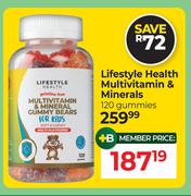 Lifestyle Health Multivitamin & Minerals 120 Gummies
