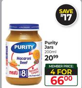 Purity Jars-For 4 x 200ml
