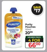 Purity Pouches-For 4 x 150ml