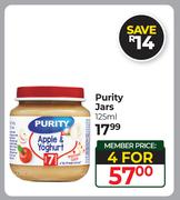 Purity Jars-For 4 x 125ml