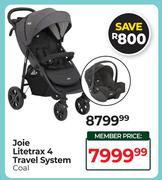 Joie Litetrax 4 Travel System Coal