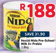 Nestle Nido Pre-School Milk 3+ Prebio-1.8Kg