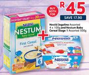 Nestle Jogolino-4x100G & Nestum Baby Cereal Stage 1-500G