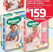 Huggies Gold Boys Or Girls Disposable Nappies-Per Pack