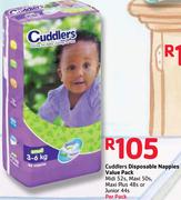 Cuddlers Disposable Nappies Value Pack-Per Pack