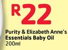 Purity & Elizabeth Anne's Essentials Baby Oil-200ml