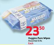 Huggies Pure Wipes Assorted-64s