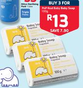 PnP Real Baby Baby Soap-3x100g