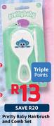 Pretty Baby Hairbrush And Comb Set