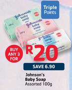 Johnson's Baby Soap Assorted-3x100g