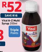 Vital A-Z Multi Syrup-200ml