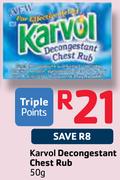 Karvol Decongestant Chest Rub-50g