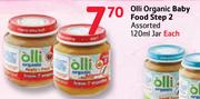 Olli Organic Baby Food Step 2 Assorted-120ml Jar Each