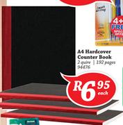 A4 Hardcover Counter Book-192 Pages