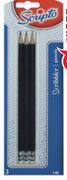 Scripto HB Scribbler Eraser Tipped Pencil-3 Pack