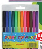 Fibre Tip Pen-12 Pack