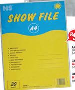 A4 Showfile 30 Pocket