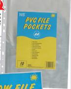 PVC File Pocket 10 Pack